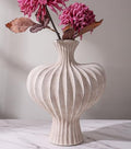 Ceramic Flower Vase Home Decor, 11 in Farmhouse Table Vases Rustic Vintage Living Room Kitchen Bedroom Decorations Pottery Decorative Vases for Flowers House Shelf Office Coffee Desk Dining, Rustic by FancyPlus
