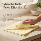 Urban Villa Hemstitch Cloth Dinner Napkins Cotton 20”x20” (Set of 12)-Yellow - Image 3