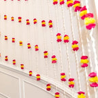 Desi Favors Real Looking Lilly Pooja Garlands | Diwali Marigold Indian Wedding Staircase Pooja, Housewarming, Indian Wedding Decoration | 6ft (Pack of 4) by DesiFavors