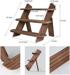 2Pcs Large 3 Tier Wooden Display Stand Wood Cupcake Stands Tool Free, Rustic Risers Dessert Table Display Shelf Spice Rack Organizer Holder, Large Wood Makeup Cologne Perfume Organizer - Image 2
