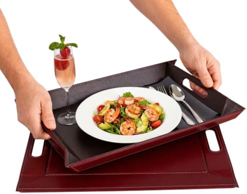 2-in-1 Serving Tray & Placemat | Faux Leather & Reversible by FREEFORM