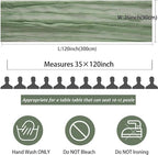 12 Pack Sage Green Cheesecloth Table Runner, 10FT Boho Gauze Green Cheese Cloth Table Runner 35 x120 Inch Semi Sheer Long Runner for Table Wedding Party Banquet Baby Shower Birthday - Image 3