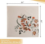 Maison d' Hermine Cloth Napkins Set of 4 Reusable 100% Cotton (20" x 20") - Image 4