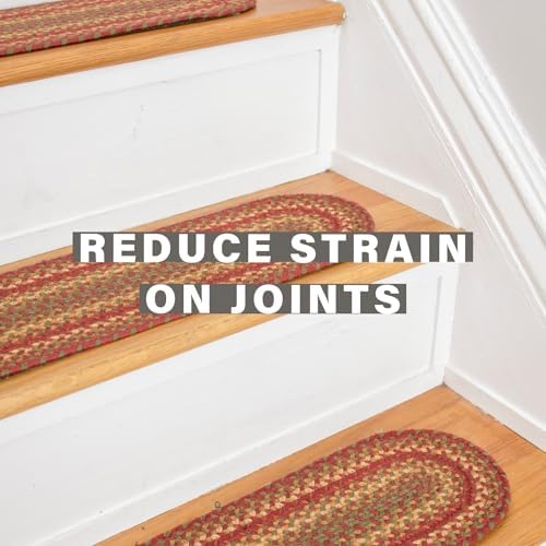 Homespice Cider Barn Jute Braided Stair Treads, Oval 8x28 Set of 13 - Image 3