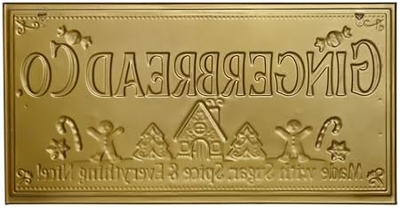 30" Vintage Metal Christmas Wall Sign - Gingerbread Co. Rustic Wall Mount Holiday Decor Distressed Wall Hanging Iron Painting Plaque Christmas Wall Art for Home Mantel Porch Bakery - Image 7