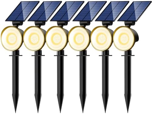 nipify Solar Spot Lights Outdoor Waterproof, Landscape Spotlights by Nipify