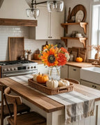Fall Centerpieces for Tables Fall Flowers in Vase Fall Floral Arrangement - Image 5