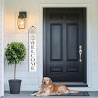 Personalized Welcome Sign for Front Door, Custom Welcome Sign for Porch Outdoor Welcome Home Decorations, 48"x8" PVC Sign (Design 23) - Image 7