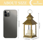 Romadedi Gold Mini Lantern for Centerpiece, Pack of 10 - Image 4