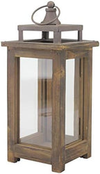 Stonebriar Decorative Wooden Candle Lantern, Use As Decoration for Birthday Parties, a Rustic Wedding Centerpiece, or Create a Relaxing Spa Setting, For Indoor or Outdoor Use, Small - Image 4