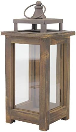 Stonebriar Decorative Wooden Candle Lantern, Use As Decoration for Birthday Parties, a Rustic Wedding Centerpiece, or Create a Relaxing Spa Setting, For Indoor or Outdoor Use, Small - Image 4