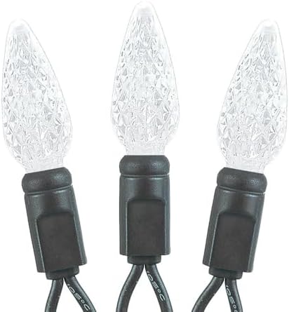 Novelty Lights 24FT 70 LED C6 Pure White Permanent Christmas Lights - Image 6