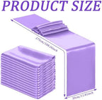 Bencailor 24 Pcs Light Purple Satin Table Runners Bulk, 12 x 108 Inch - Image 3
