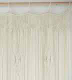 Macrame Curtain Long Cotton Window Panel Boho Room Divider 35"W*70"L - Image 4