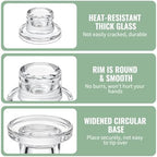 48 Pcs Glass Taper Candle Holders, Clear Candlestick Holders Short Tapered Candle Holder Set, Candle Stick Holder Decor for Table Centerpiece Wedding Party Advent Christmas Home Decorations - Image 3