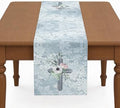 Everlasting Grace Table Runner – Christian Cross Floral Dining Table Décor, Faith-Inspired Christian Home Décor (16x72 Inch, Polyester) by ZumBuys