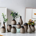 Tanvecle Small Rustic Vases, Ceramic Bud Vase Set 11, Farmhouse Home Decor by Tanvecle