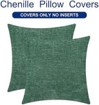 CaliTime Decorative Couch Throw Pillow Covers 26 X 26 Inches Dark Green - Image 6
