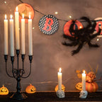 Romadedi Halloween Candelabra, Black 5-Arm Candle Holder 11.8", Set of 6 - Image 5