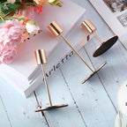 Sieral Candle Holders Bulk Taper Candlesticks Holders Set Modern Decorative Metal Candelabras for Wedding Anniversary Home Dinning Table Centerpiece Xmas Party Decor(Gold,36 Pcs) - Image 5