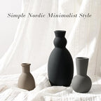 Ceramic Vase Set of 3, Nordic Minimalist Multicolor Vases Home Decor, Rustic Farmhouse Decor Pottery Vases for Bouquet Pampas Grass Dried Fresh Flowers, Living Room, Kitchen, Entryway Mantel, Bedroom - Image 7