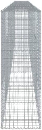 vidaXL Gabion Basket with Cover 315"x19.7"x59.1" Galvanized Iron - Image 6