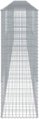 vidaXL Gabion Basket with Cover 315"x19.7"x59.1" Galvanized Iron - Image 6