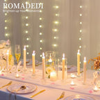 Romadedi Glass Candle Holder for Candlestick, Clear, Pack of 20 - Image 3