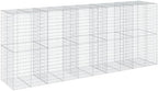 vidaXL Gabion Basket with Cover 196.9"x39.4"x78.7" Galvanized Iron by vidaXL