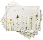 Maison d' Hermine Placemats Set of 4 Reusable 100% Cotton (13"x19") by MaisondHermine
