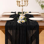 10 Pack Cheesecloth Table Runner Fall Boho Gauze Wedding Party Home Decor - Image 5