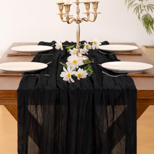 10 Pack Cheesecloth Table Runner Fall Boho Gauze Wedding Party Home Decor - Image 5