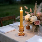 48 Pcs Clear Glass Taper Candle Holders Bulk, 2.5 in Taper Candle Holder - Image 4
