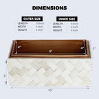 Handicrafts Home Decorative Organizer Box 10x5 – Large Keepsake Box with Lid, Modern Decorative Storage Box, Bohemian Coffee Table Décor, Jewelry & Memory Box, Decorative Accent Box for Home Décor - Image 2