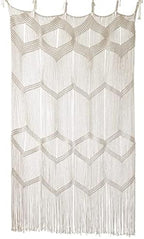 Flber Macrame Curtain Window Macrame Room Divider Doorway Curtain Boho Macrame Wall Hanging Living Room Bedroom Decor 42" W x 75" H - Image 4
