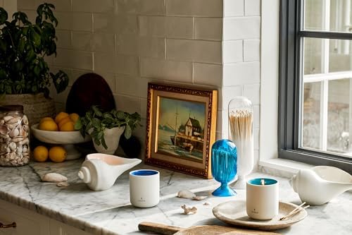 Skeem Glass Match Cloche with Striker - Indigo - Includes 120 Small Match Sticks - Perfect Fireplace Decor, Decorative Matches for Candles - Image 3