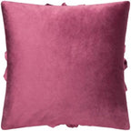 OiseauVoler Decorative 3D Flower Throw Pillow Covers 18x18 Inch Wine Red - Image 2