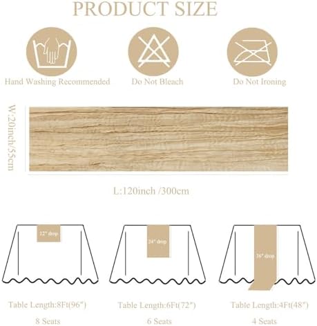 12Pack Beige Cheesecloth Table Runner 20x120inch Gauze Table Runners - Image 4