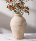 Ceramic Flower Vase Home Decor, 9 in Farmhouse Table Vase Retro Vintage Living Room Kitchen Bedroom Decoration Pottery Decorative Vases for Flowers Shelf Office Coffee Desk Dining Entryway, Rustic by FancyPlus