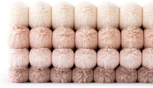 MIULEE Faux Fur Plush Euro Decorative Throw Pillow Covers 24x24, Pink - Image 6