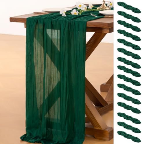 15 Pack Cheesecloth Table Runner Fall Boho Gauze Wedding Party Home Decor by Socomi