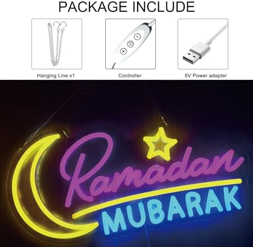 Ramadan Mubarak Decorations Neon Sign - Image 4