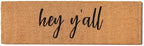 Hey Y'all Coir Doormat 30x17 Inch, Porch Welcome Mat, Rustic Door Mat by MainEventUSA