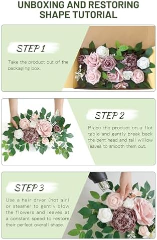 Wedding decor (pack of 2) Welcome Sign Flower Backdrop Garland For Ceremony Reception Wall Easel Home Decoration Entryway Faux Outdoor Board Head Table Decor (Dusty Rose) - Image 6