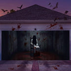 WovWeave 7 x 16 Ft Halloween Garage Door Cover Banner, Ghosts by WovWeave