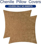 CaliTime Decorative Couch Throw Pillow Covers 26 X 26 Inches Apricot Brown - Image 6