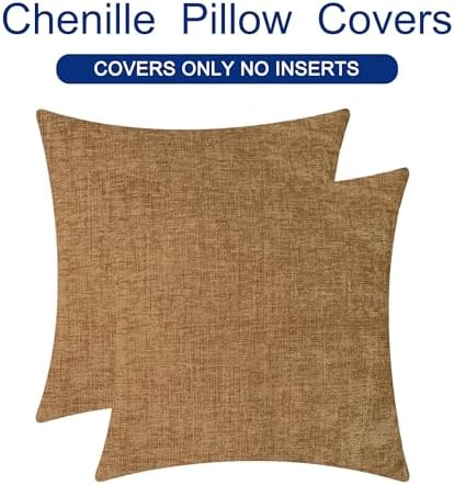 CaliTime Decorative Couch Throw Pillow Covers 26 X 26 Inches Apricot Brown - Image 6