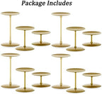 Romadedi Pillar Candle Holder Plates, Gold Centerpiece Stands, Set of 12 - Image 6