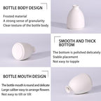 5'' White Ceramic Bud Vases Set of 20,Small Vases in Bulk for Flowers,Mini Vases for Centerpieces,Modern for Floral and Pampas Grass,Boho for Wedding,Party,Table Home Decor - Image 5