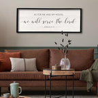 As For Me And My House We Will Serve The Lord Wall Decor 40" x 15", Black - Image 5